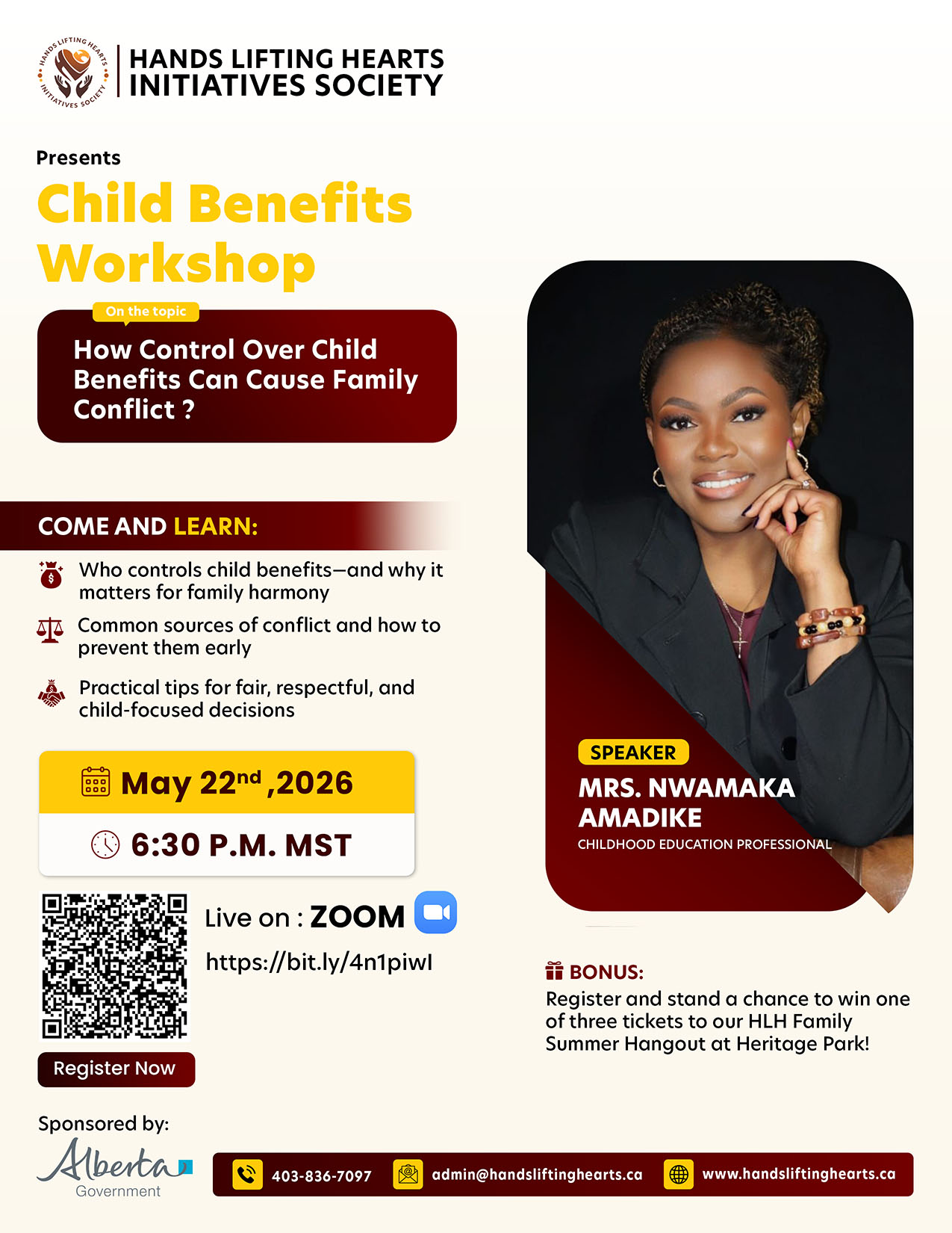 Child Benefit workshop Poster Image